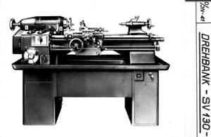 Lathe Schaublin SV 130 operating instructions - Picture 1 of 1