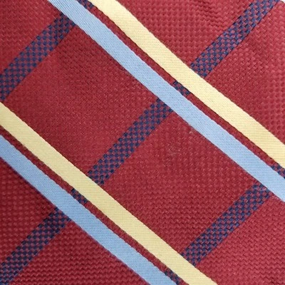 Corbata clásica a rayas de seda Henry Jacobson para hombre corbata roja azul amarilla Foto 1 de 4