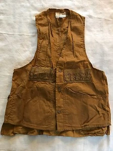 Chaleco de caza American Field Sportswear para hombre vintage marrón claro algodón (M) (J2) - Imagen 1 de 5