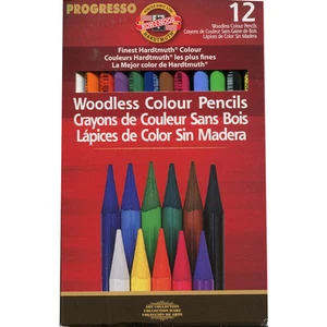 Koh-I-Noor Woodless 12 Color Pencil Set - Picture 1 of 1