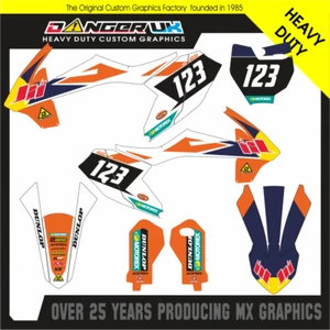KTM65cc MX 2020 Motocross Graphics Set Red Flash - Picture 1 of 1