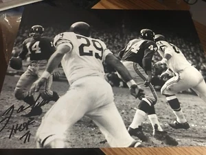 YA Tittle HOF 1971 New York Giants Signed 8x10 Photo w/COA - Picture 1 of 1