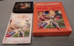 Missile Command - CIB Vintage 1980 Atari 2600 box, cartridge, manual - WORKS - Picture 1 of 7