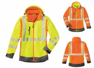Warnschutzjacke Arbeitsjacke  Warnschutz Softshelljacke HOUSTON Texxor 4 PROTECT - Bild 1 von 4