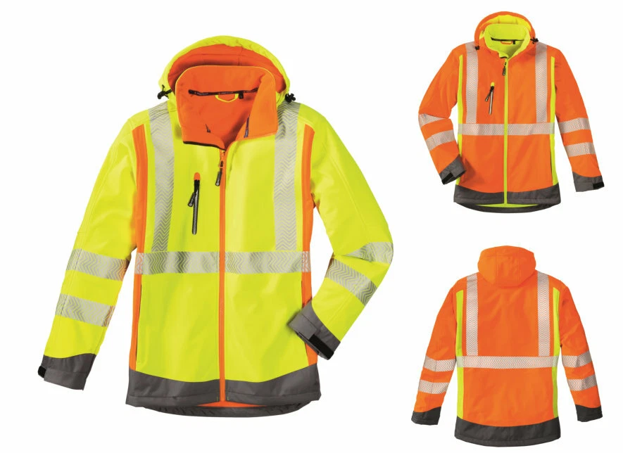 Warnschutzjacke Arbeitsjacke  Warnschutz Softshelljacke HOUSTON Texxor 4 PROTECT - Bild 1 von 1