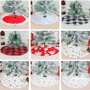 Mini Christmas Tree Skirt Base Floor Mat Tabletop Christmas Tree Decoration - Picture 1 of 18