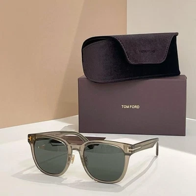 Óculos de sol quadrado masculino TomFord TF1241 tamanho: 55 21-145 - Imagem 1 de 4