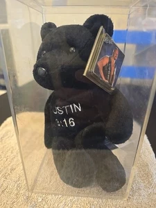 WWF Vintage Attitude Bear 1999 Stone Cold Steve Austin Beanie Baby 100% whoopass - Bild 1 von 4