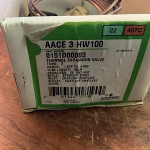 Emerson AACE 3 HW100 Thermal Expansion Valve 0151D000033-Ton (new) - Picture 1 of 5