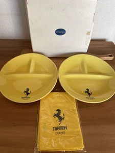 Ferrari Dishware One Plate Dish 2pcs set Corns Yellow Original - Picture 1 of 6