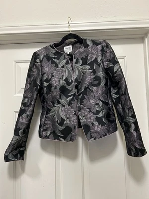Chaqueta floral texturizada Armani Collezioni talla 6 Italia Foto 1 de 3