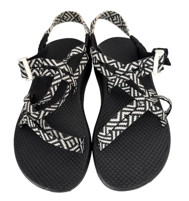 Sandalias Chaco Z Cloud para mujer talla 5 con tiras senderismo negras blancas zapatos playa deporte Foto 1 de 4