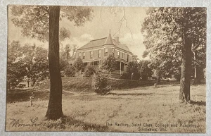 H378 Postkarte Saint Clara College Sinsinawa WI Wisconsin The Rectory - Bild 1 von 2