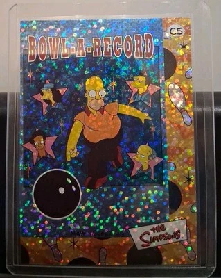 2000 Artbox The Simpsons Collectible Sticker Prism HOMER #C5 Rare CHASE Holofoil - Image 1 of 3