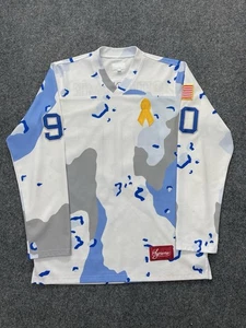 Auténtico Supreme FW14 Blanco y Azul Desierto Camuflaje Campamento Hockey Jerry Para Hombres Talla Mediana - Imagen 1 de 19