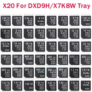 20-Pcs Capacity Sticker Labels For DELL DXD9H X7K8W 14gen 15gen Hard Disk Caddy - Picture 1 of 189