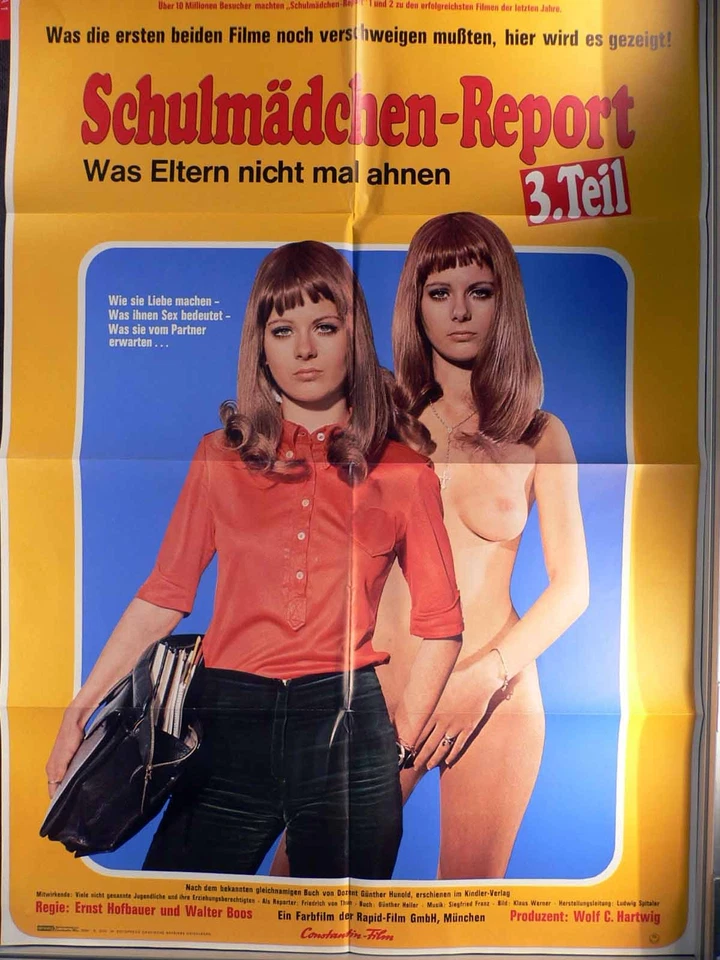 Schulmädchenreport 3. Teil - Michael Schreiner Filmposter A1 84x60cm gefaltet-G1 - Bild 1 von 1