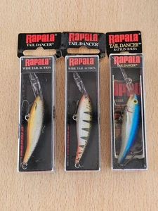 Lot of 3 Rare RAPALA Tail Dancer TD5 ( SF , NP , B ) - Picture 1 of 2