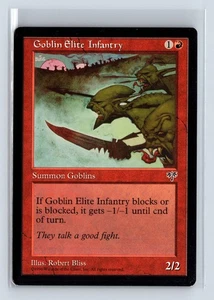 GOBLIN ELITE INFANTRY – MTG Magic the Gathering Card – Mirage – Common - Picture 1 of 6