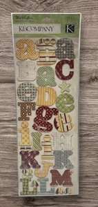 K&Company Alphabet Wild Saffron Stickers Die Cut Scrapbooking 64 Pcs NEW - Picture 1 of 4