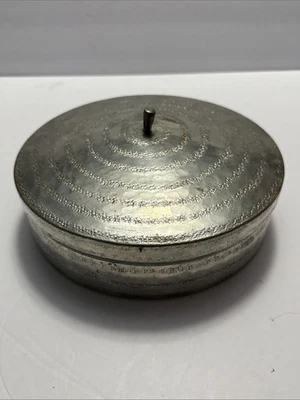 Panela vintage Alla Monda tampa cobre martelado? 9 polegadas - Imagem 1 de 4