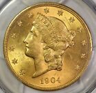 1904 Pcgs Ms63 $20 Liberty Gold Double Eagle Item#P17825