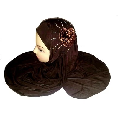 Kopftuch mit Strass Islam Kopfbedeckung Jadeed Muslima Hijab Tuch Khimar Niqab - Bild 1 von 3