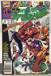 Marvel Comics Web Of Spider-Man Issue 64 1990 Vintage Comic Book Collectible - Picture 1 of 4