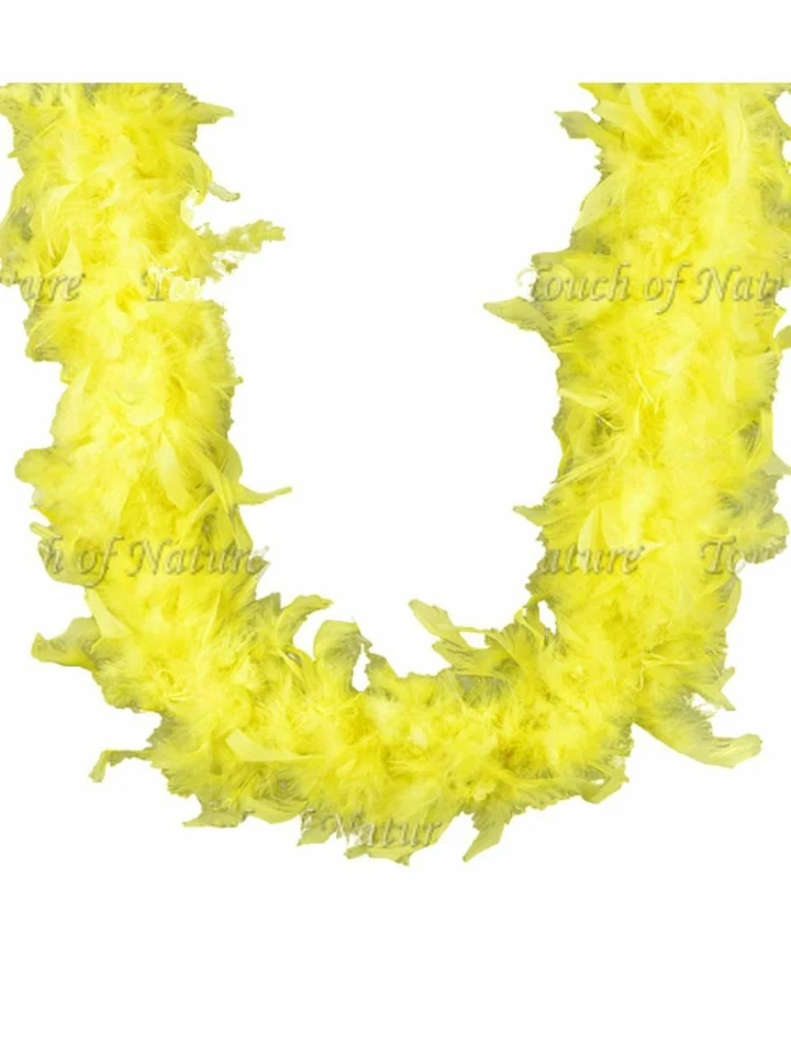 Желтый костюм 45 Gm наряд 2 ярда Chandelle перо боа - Изображение 1 из 1