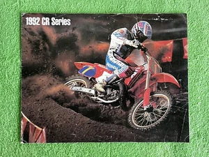 Original 1992 Honda CR Series CR500 CR250 CR125 CR80 Motorcycle Sales Brochure - Picture 1 of 4