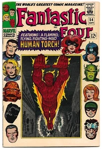Fantastic Four (1966) #54 * Black Panther * Inhumans * Jack Kirby/Stan Lee 🔥FN - Picture 1 of 2