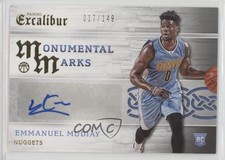 2015-16 Panini Excalibur Monumental Marks /149 Emmanuel Mudiay Rookie Auto RC