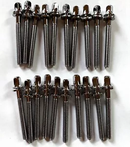 20 varillas de tensión de tambor cromadas de 1,75" (47 mm) - Imagen 1 de 2