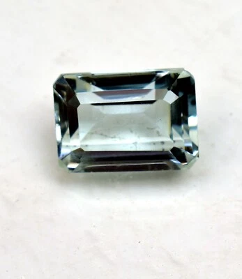 Natural Aquamarine Gemstone Top Faceted Octagon Cut 14.08 Ct Loose Gemstone - Image 1 of 4