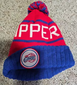 NBA Mitchell & Ness Los Angeles Clippers Puño Tejido Gorro Gorra M&N - Imagen 1 de 2