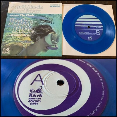 APRIL MARCH & LOS CINCOS Baby Blue 7” Blue Vinyl NEW UNPLAYED-The Shitbirds - Image 1 of 4