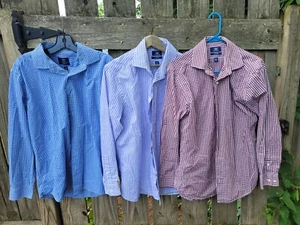 3 Men's Dockers Dress Shirts M 15/15 1/2, 32/33 - Picture 1 of 5