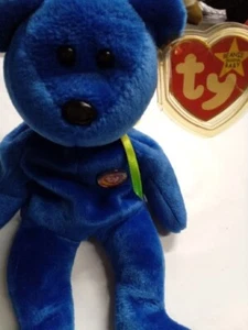 TY Beanie Baby Rare Retired Original Pristine Mint Condition 1998 Clubby Blue - Picture 1 of 8