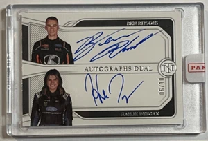 2023 National Treasures HAILIE DEEGAN BEN RHODES Silver Holo Dual Auto 6/10 - Picture 1 of 2