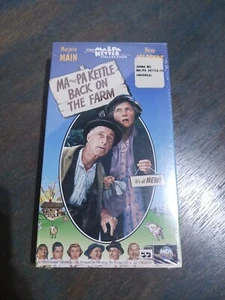 Ma and Pa Kettle Back on the Farm (VHS, 1994)  New, Sealed  - Imagen 1 de 4