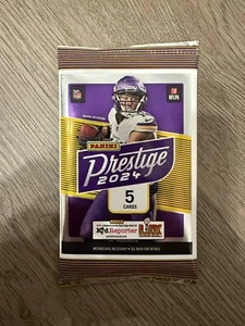 1 Pack of 2024 Panini Prestige Football-5 Card Packs-Factory Sealed - Picture 1 of 2