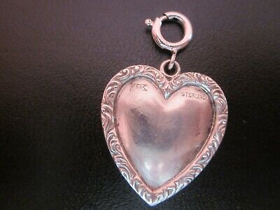 Foster And Bailey(F&B) Sterling Silver Heart Shaped Pendant / Charm  1  • 64.13$
