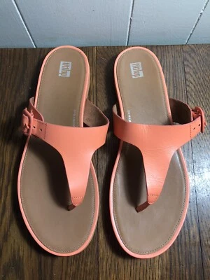 Sandalias FITFLOP Dynamicush NARANJA Tanga Chanclas TALLA 11 Foto 1 de 4