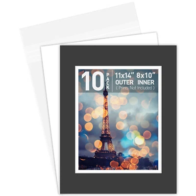 Alfombrillas para fotos dobles 11x14 para alfombrillas fotográficas de 8x10 con respaldo bolsas transparentes sin ácido Foto 1 de 4