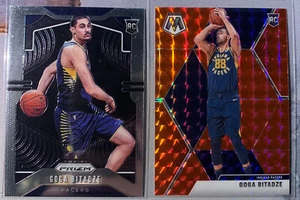2019 Goga Bitadze RC 2 Card Lot - Prizm Base RC und Red Mosaic RC - Bild 1 von 2