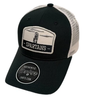 Zephyr NCAA Michigan St Spartans “Big Rig” Curved Bill Trucker Mesh ADJ Hat NWT - Image 1 of 4
