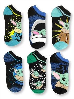 Calcetines Star Wars Niños Grandes 3-9 Mandaloriano Bebé Yoda Tobillo Lindo Regalo Foto 1 de 4