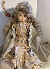 22” Very Old Antique? Bisque/Porcelain Head Doll With Cloth Body Gibson Girl?