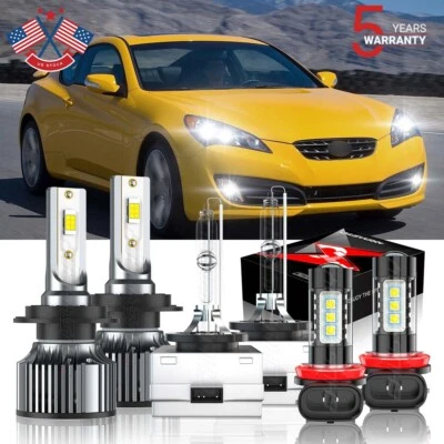 Farol LED/HID combo 6000K para Hyundai Equus 2011-2013 + lâmpadas de neblina - Imagem 1 de 4