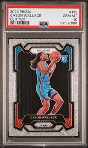 2023 Prizm Cason Wallace #139 Glitter PSA 10 RC Rookie SSP SUPER RARE - Bild 1 von 2
